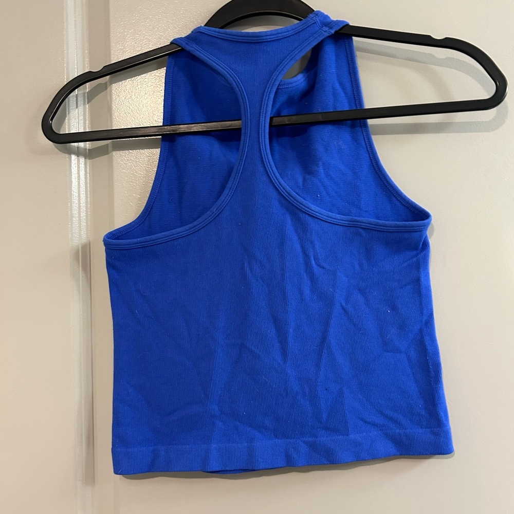Free People Royal Blue Racerback Tank - Picture 2 of 3